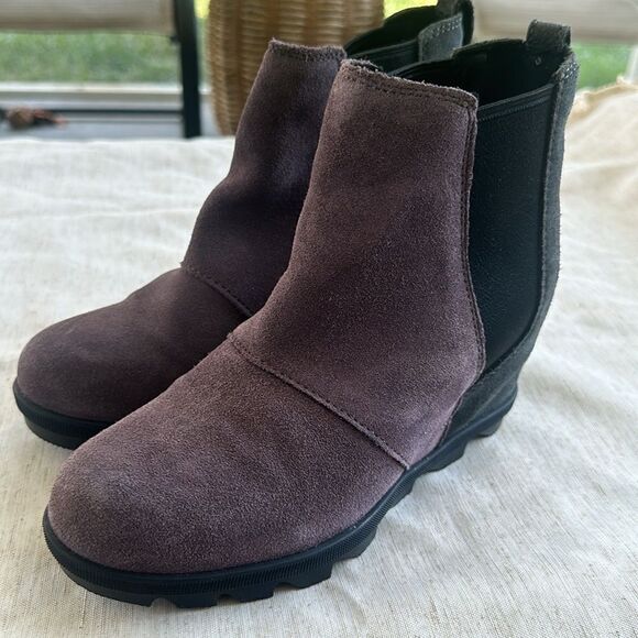 Sorel Joan of Arctic Wedge Chelsea Boots 7 - Picture 4 of 9